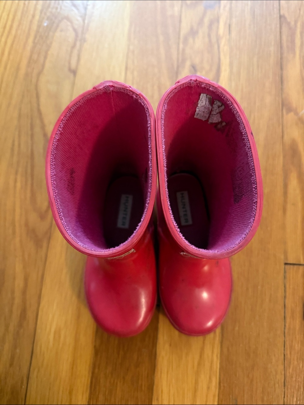 Hunter Pink Kids' Rubber Rain Boots - Picture 3 of 4